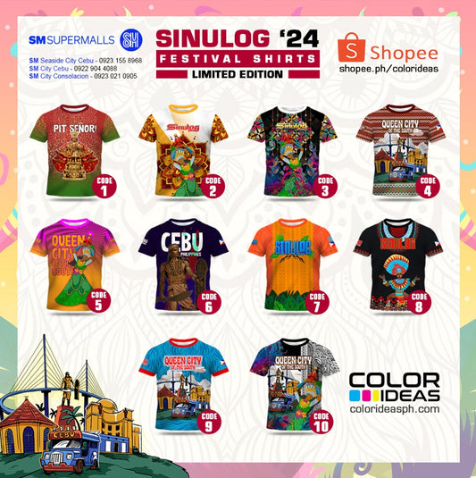 Wear your Vibe : Sinulog Shirt that fits your personality.